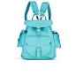 Grafea Sky Medium Leather Rucksack - Sky Blue