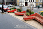 伦敦WMB工作室：模块化园区路人坐凳设计