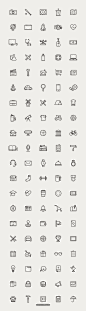 精致线性图标 UI元素 矢量素材 图标设计 sketch_UI设计_Icon图标