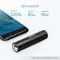 Amazon.com: Anker PowerCore+ mini, 3350mAh Lipstick-Sized Portable Charger (3rd Generation, Premium Aluminum Power Bank), One of the Most Compact External Batteries: Cell Phones & Accessories