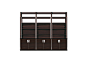Sectional solid wood bookcase HUG Hug Collection By Capital Collection design Luca Scacchetti
