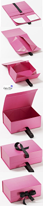 Our high quality gift boxes fold flat for minimal storage. The perfect gift wrapping solution. www.foldaboxusa.com