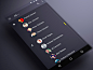 Android music App Material design Contacts