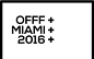 OFFF MIAMI : Set of imitation frames and style frames for OFFF MIAMI title sequence.