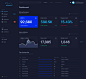 深色dashboard ui .fig素材下载 - 豆皮儿UI
