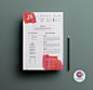 Modern CV template : This super chic and modern resume will help you get noticed! The package includes a resume sample, cover letter and references example in a pretty water color theme. 