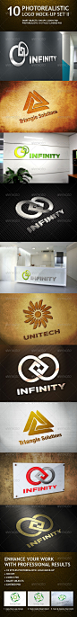 10 Realistic Logo Mockups Set II - Logo Product Mock-Ups