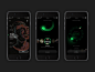 Spotify alarm clock screens phone sketch music alarm spotify blackandgreen work ui ux design graphic app