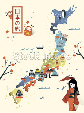 优雅的日本旅游地图#出境游# #旅游# ...