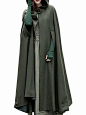 PiePieBuy Women Fashion Solid Maxi Hooded Trench Cloak Coat Maxi Hooded Cape