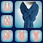 最近很流行一个简单又好看的围巾围法！！！