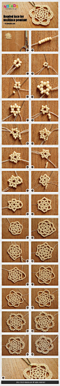 beaded lace for necklace pendant
