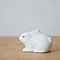 zakka 杂货 可爱白瓷陶瓷小兔子 小白兔 家居摆饰摆件 园艺装饰