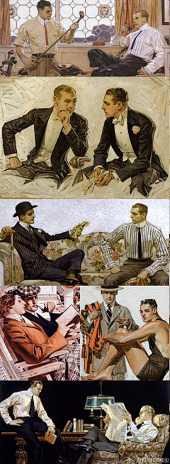 魔法金羊毛采集到服饰褶皱参考——JC Leyendecker