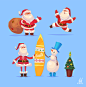 Merry Christmas and Happy New Year  (2016) : You can buy these illustrations in my online store on Creative Market. Mega set of stylish vector illustration for Christmas and Happy New Year.