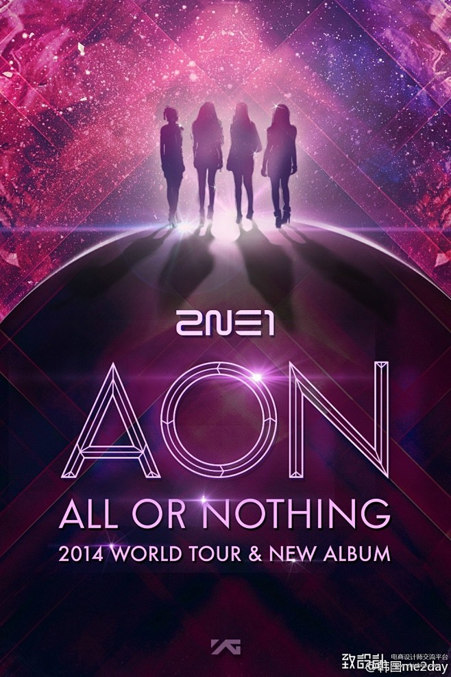 【新提醒】2NE1国际巡回演出的海报 个...