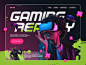 Web design for virtual reality gaming app by Qream on Dribbble