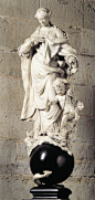 Virgin of the Immaculate Conception 1695. Sculpture, White and black marble 112 cm. Artus Quellinus 1625/1700. Cathedral of Our Lady - Antwerp: