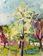 CUNO AMIET (1868 - 1961) Blühende Bäume, 1922