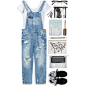 A fashion look from September 2015 featuring crop tee, zara jumpsuit and woven shoes. Browse and shop related looks.