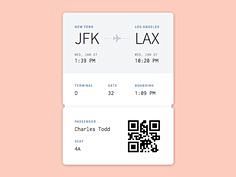 Boarding Pass Design...