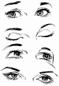 how to draw eyes ✤ || CHARACTER DESIGN REFERENCES | Find more at https://www.facebook.com/CharacterDesignReferences if you're looking for: #line #art #character #design #model #sheet #illustration #expressions #best #concept #animation #drawing #archive #