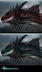 Dragon concepts, Chandler Demming : These where some initial dragon concepts that i did for project Kalquelord. The 3D was provided by the amazingly talented Molly Cuddihy who's work you can find here <a class="text-meta meta-link" rel="