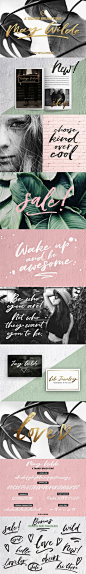 Trendy brush font, May Wilde by Skyla Design on @creativemarket: