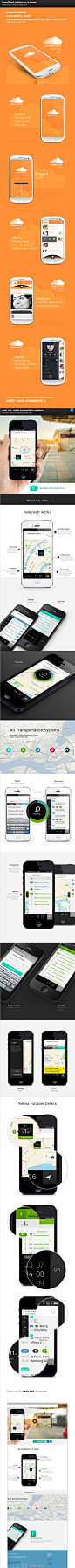 【Behance精选：音频分享设计App+德国公共交通指南App】1、SoundCloud简介音频分享中的YouTube。界面简洁无广告。SoundCloud是一家德国网站，提供音乐分享社区服务，成长很快！2、德国NEXTR公交汽车系统监控手机APP！每天早八准时占位瞧最优精选，灵感不断精彩纷呈！小编@yoyo---Z #优设网Behance# #采集大赛#