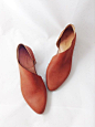 The Sandy MVT~ Handmade to Order~ Soft Mahogany Leather flats with low heel~ Womens Leather Shoes ~ petite and large sizes available