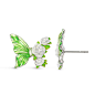 Jeulia "Poetic Spring" Butterfly & Flower Enamel Sterling Silver Earrings - Jeulia Jewelry : Buy Jeulia "Poetic Spring" Butterfly & Flower Enamel Sterling Silver Earrings online. Jeulia offers premium quality jewelry at afforda