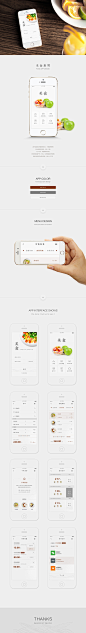 作品：美食应用app╱APP╱APPUIUI界面APP界面移动端UIwebappicon