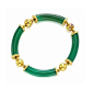 Van Cleef & Arpels A Chrysoprase and Gold Bracelet, circa 1960