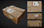 Cardboard Box, J.Suk LEE : low poly game model<br/>hope you like it~ :)