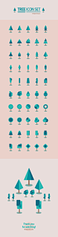 50 tree icon set : 50 Tree icon set