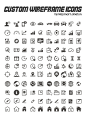 Custom+Wireframe+Icon+Set+110+Icons