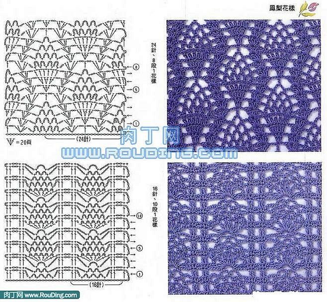 钩针编织花样教程,钩针编织花样图解(一)