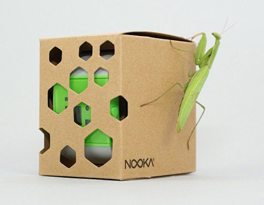无胶、环保的Nooka绿色手表包装盒设计...