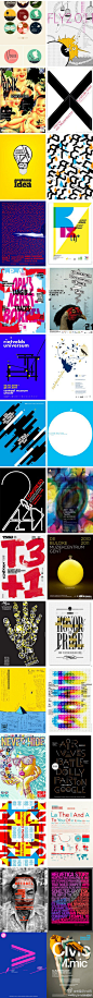 30款海报排版设计，或反复或极简，抽象或具象，字体与元素的完美结合，灵感喷发！更多精彩请戳平面海报大赏→http://t.cn/zHENQB3 