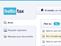 Dribbble - HelloFax Dashboard Web App table Design | UI by Julien Renvoye