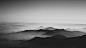 General 1920x1080 monochrome black clouds mountains sky white