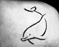 简单的海豚 #纹身 #