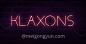 一款纤细霓虹灯英文字体Klaxons Neon Style Font :  