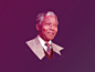 Dribbble - Poly Mandela #RIPNelsonMandela by Breno Bitencourt
