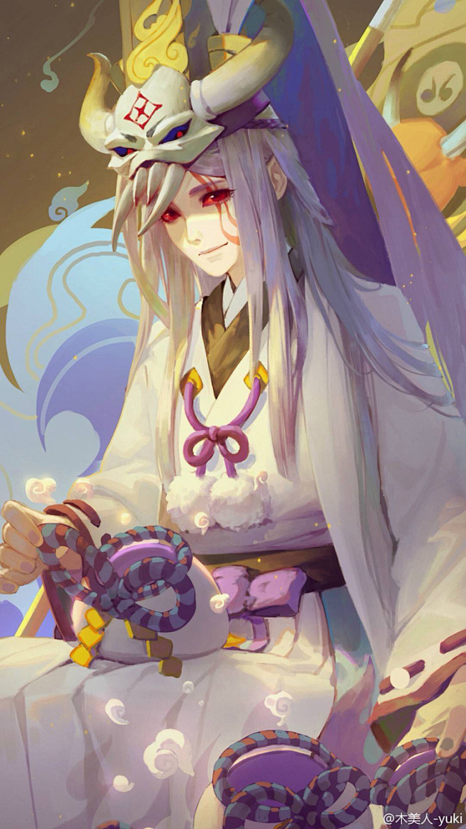 阴阳师手游 同人手绘 木美人/绘