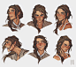 Tanya Expressions sheet, Katherine Wang : Practicing expressions for my character. Personal work.