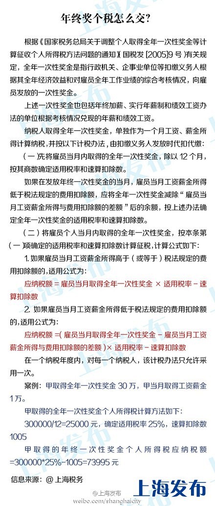 【你问我答：年终奖个税怎么交？】有网友问...