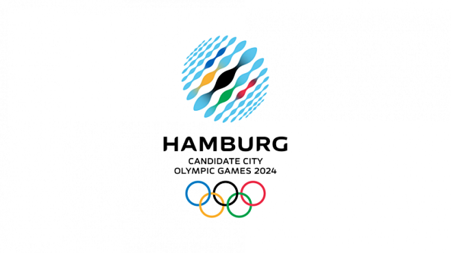 德国汉堡申办2024年奥运会标志-古田路...