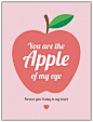 轻君说：不管是苹果还是阳光，都比你我存在的时间更长，而我希望你也能在我心里存在很长很长~ Mr Qing: If you also think your beloved one is like the apple and sunshine in your life, you should definitely give him/her these!