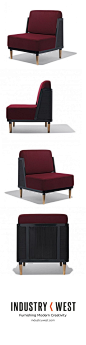 The new amazingly raspberry Marcel Lounge Chair from Industry West.: 